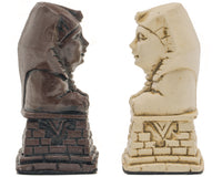 Berkeley Chess — egipskie rdzawo-brązowe bierki szachowe