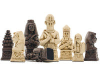 Berkeley Chess — egipskie rdzawo-brązowe bierki szachowe