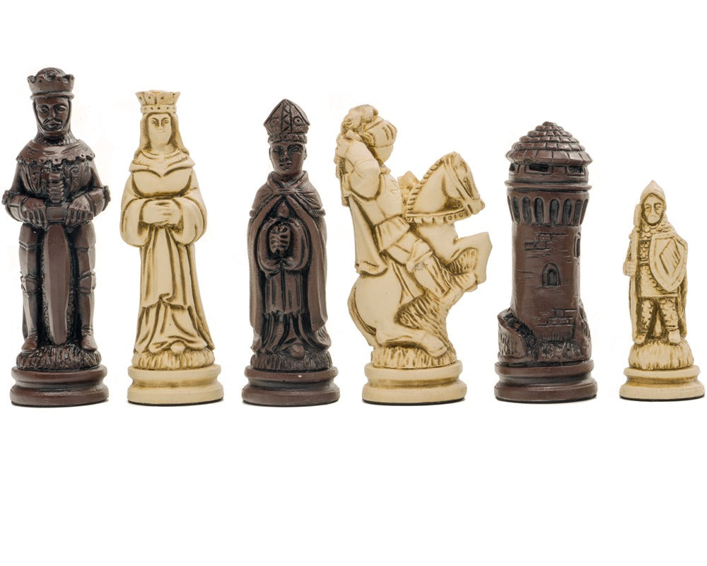 Bierki szachowe Berkeley Chess Camelot Russet