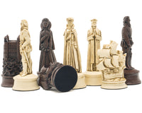 Berkeley Chess elżbietańskie kasztanowe bierki szachowe