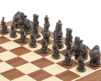 Bierki szachowe Berkeley Chess Alicja w Krainie Czarów Russet