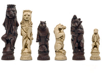 Bierki szachowe Berkeley Chess Reynard the Fox Russet
