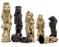 Bierki szachowe Berkeley Chess Reynard the Fox Russet