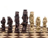 Bierki szachowe Berkeley Chess Reynard the Fox Russet