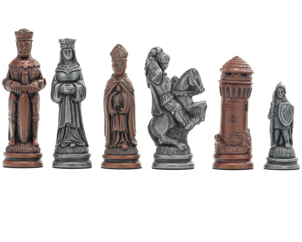 Berkeley Chess Camelot — metaliczne bierki szachowe