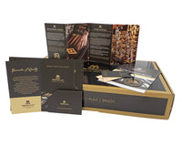 Zestaw do gry w backgammon Manopoulos Luxury Walnut Burl i Wenge z luksusowymi kubkami