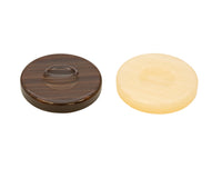 Deluxe Backgammon Stones Brązowe i Kość Słoniowa 36mm