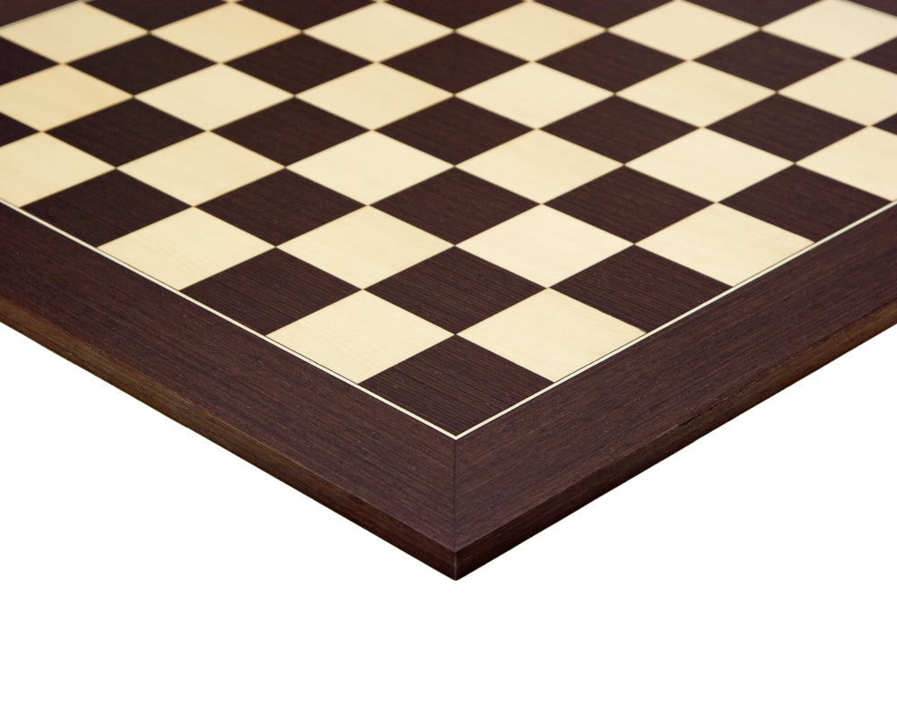 Szachownica Deluxe 60 cm — wenge i klon