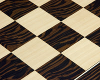 55 cm luksusowa szachownica z Tiger Ebony i klonu