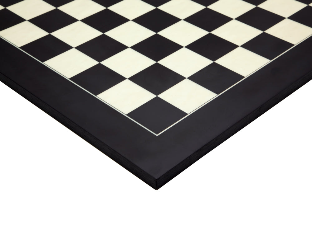 Szachownica Deluxe 45 cm — czarna i klonowa