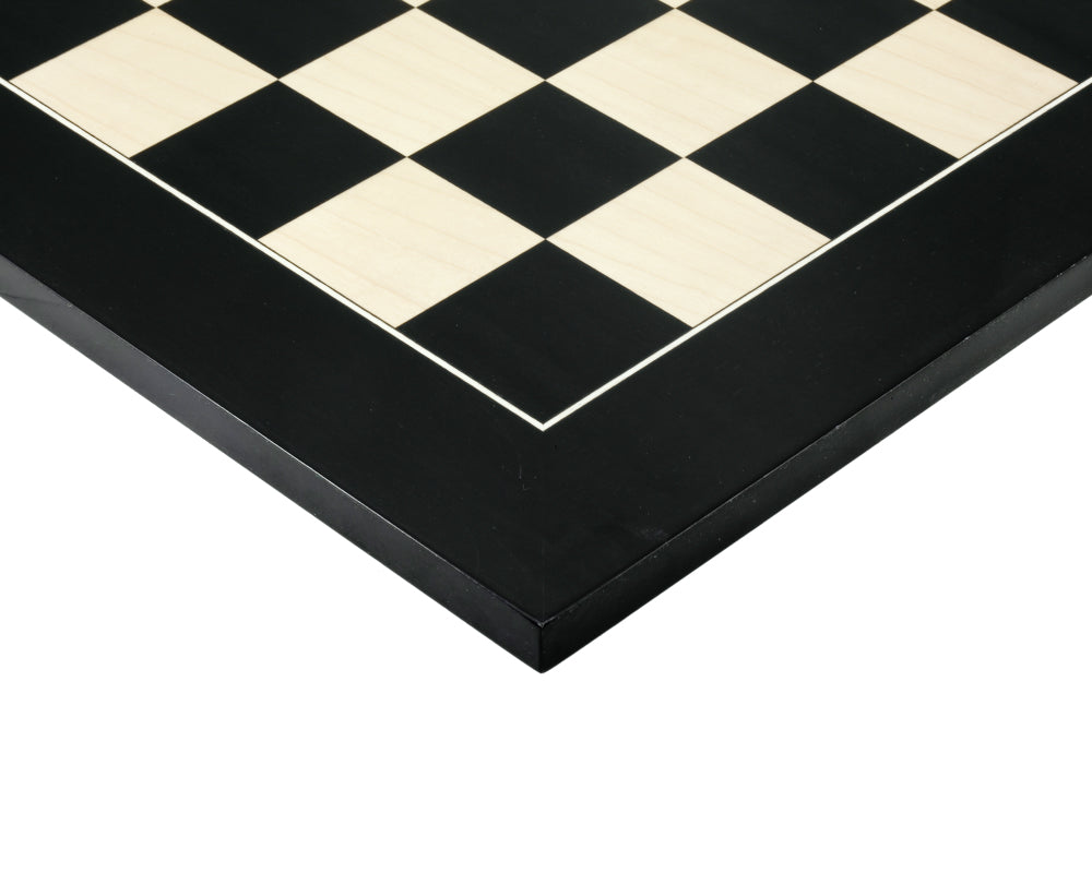 Szachownica Deluxe 55 cm — anegre (czarny połysk) i klon