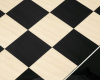 Szachownica Deluxe 55 cm — anegre (czarny połysk) i klon