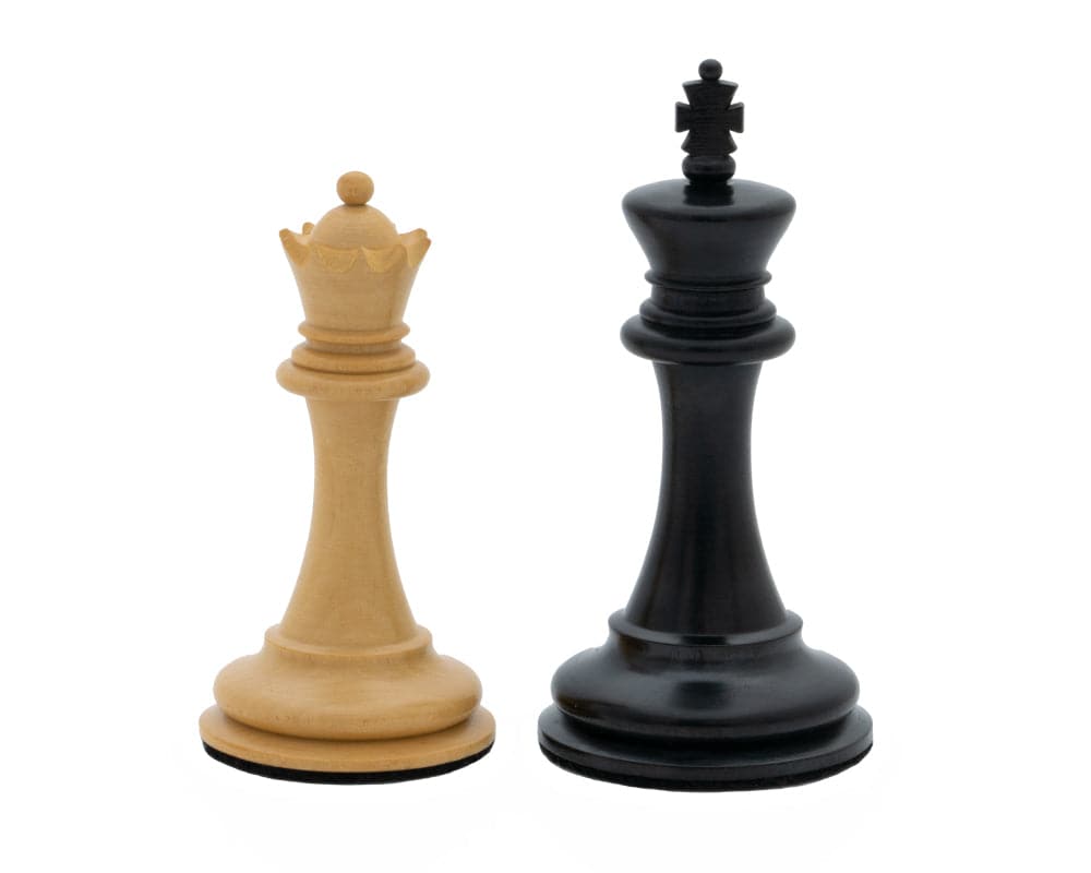 King and Queen chess pieces from a 3.5 inch Ebonised gift set