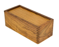 Szafka na figury szachowe Sheesham 28 cm z przesuwaną pokrywą