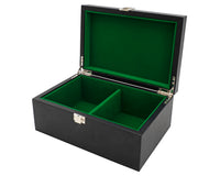 Etui na figury szachowe ze skóry ekologicznej w kolorze czarnym