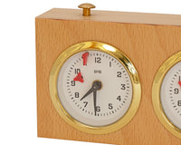 Drewniany zegar szachowy Turnier - jasne drewno