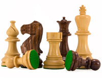 Atlantic Series Rosewood Staunton Chess Pieces 3.75 Inches - Hand Polished, Weighted, Felted, Solid Rosewood Individually Made Chessmen