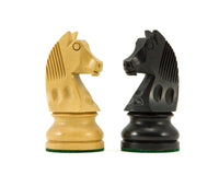 Bierki szachowe Staunton - Skoczek Down Head, ebonizowany - 8,3 cm