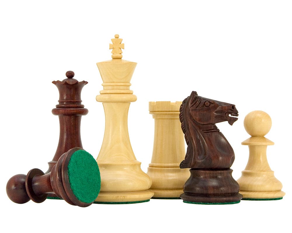 Sentinel Series Rosewood Staunton Chess Pieces 4 Inches – finely crafted wooden chessmen with perfect finish and expert manufacturing.