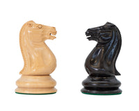 JJ Cooke Edition Figury szachowe z hebanu i postarzanego bukszpanu 11 cm
