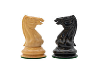 Dokładna replika London z 1850 r. Edycja limitowana 9 cm Ebony Chess Men z etui