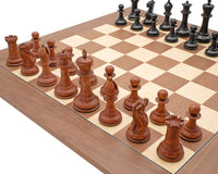 1849 Reprodukcja Luksusowych Szachowych Ludzi z Hebanu i postarzanego Bukszpanu 11 cm