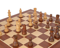 Zestaw szachowy Rycerz Francuski Sheesham Mahoń