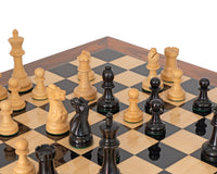 Zestaw szachowy Supreme Ebony z etui z drewna korzeniowego