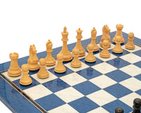 Zestaw szachowy Oxford Series Czarno-niebieski Erable