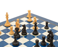 Zestaw szachowy Oxford Series Czarno-niebieski Erable