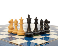 Zestaw szachowy Oxford Series Czarno-niebieski Erable