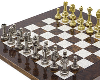 Luksusowy zestaw szachowy Finnesburg i Dark Walnut
