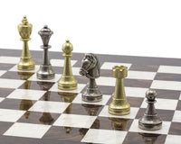 Luksusowy zestaw szachowy Finnesburg i Dark Walnut