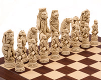 Berkeley Chess Reynard the Fox Russet i Palisander — wielki zestaw szachowy
