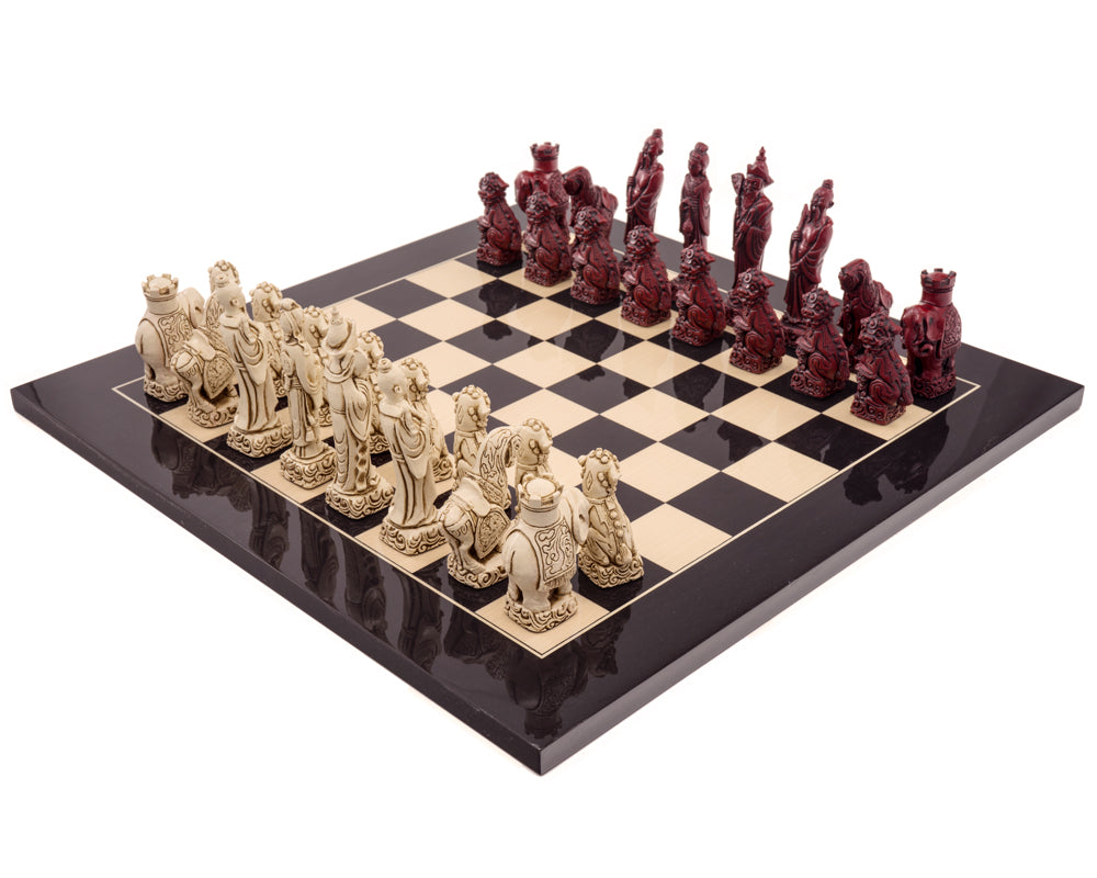 Zestaw szachowy Berkeley Chess Mandarin Black Cardinal