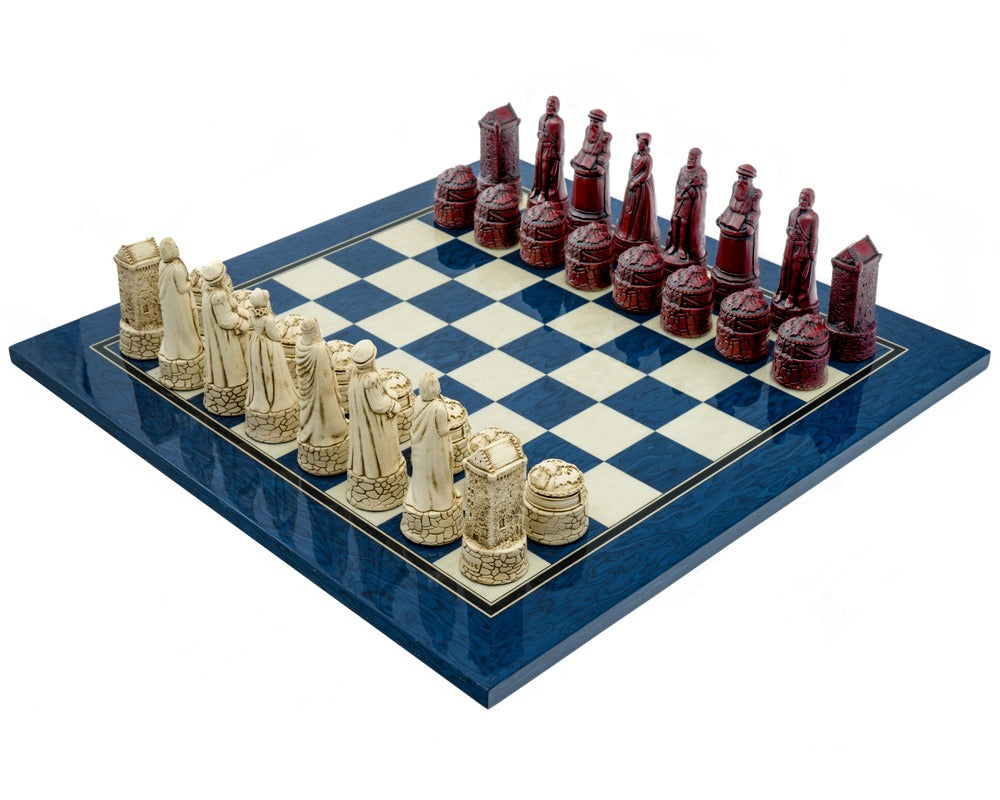 Zestaw szachowy Berkeley Chess „Scottish Cardinal Blue”