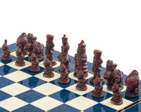 Berkeley Chess Zestaw szachowy „Alicja w Krainie Czarów” Cardinal Blue