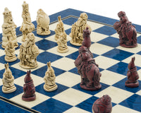 Berkeley Chess Zestaw szachowy „Alicja w Krainie Czarów” Cardinal Blue
