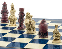 Berkeley Chess Zestaw szachowy „Alicja w Krainie Czarów” Cardinal Blue