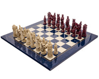Zestaw szachowy Berkeley Chess Roman Blue Cardinal