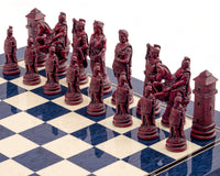 Zestaw szachowy Berkeley Chess Roman Blue Cardinal