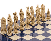 Zestaw szachowy Berkeley Chess Roman Blue Cardinal