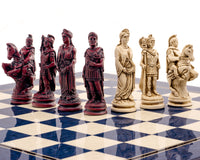 Zestaw szachowy Berkeley Chess Roman Blue Cardinal