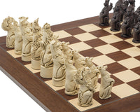 Berkeley Chess Royal Beasts Russet i Palisander Grand Zestaw szachowy