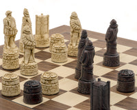 Berkeley Chess Angielski Russet & Walnut — zestaw szachowy