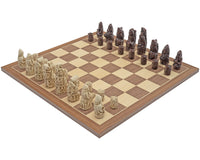 Zestaw szachowy Berkeley Chess Medieval Russet & Walnut
