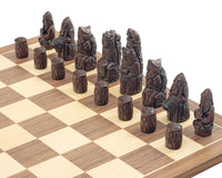 Zestaw szachowy Berkeley Chess Medieval Russet & Walnut