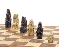 Zestaw szachowy Berkeley Chess Medieval Russet & Walnut