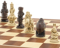 Berkeley Chess — Zestaw szachowy „Alicja w Krainie Czarów” (rdzawy i mahoniowy)