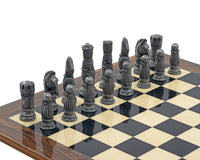 Berkeley Chess Wiktoriański Zestaw szachowy z metalu i palisandru